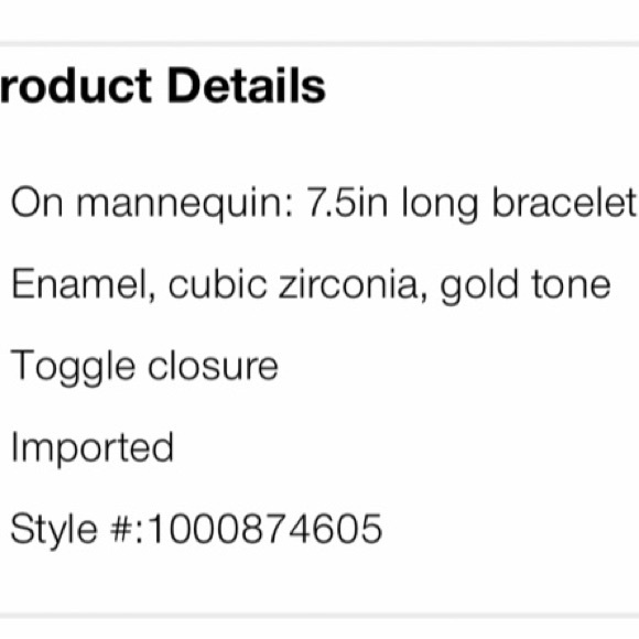 Coach Gold Bracelet with Colorful Enamel Charms - Picture 4 of 5